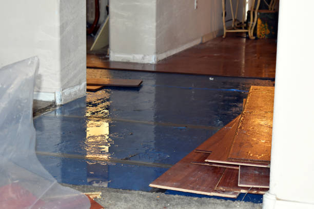 Professional Sewage Cleanup technician working in Plum City, WI
